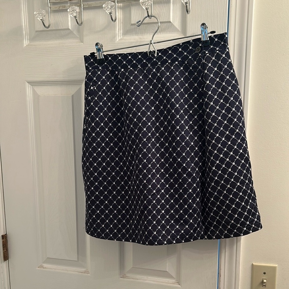 Vtg Top Flite by Spalding Golf Skirt Women’s Sz 14 Geometric Print Retro Skort